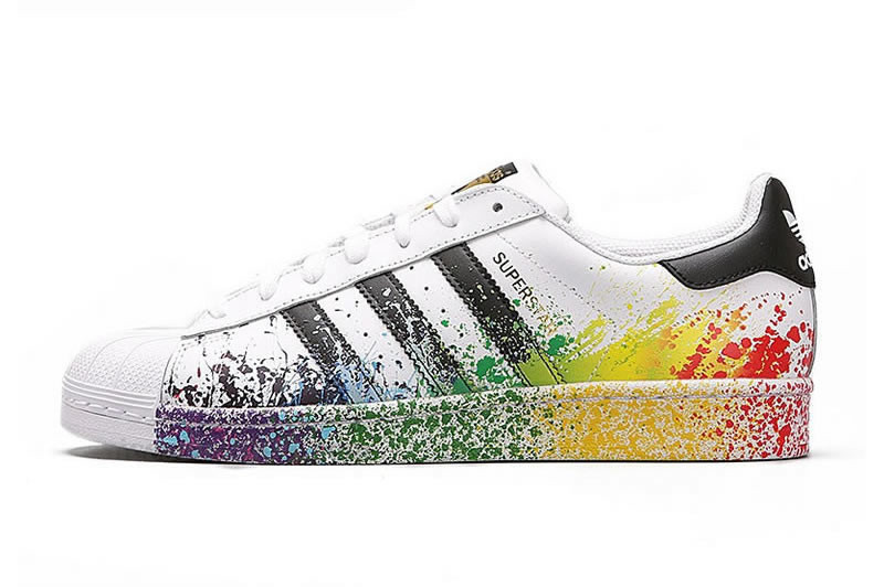 painted adidas superstars